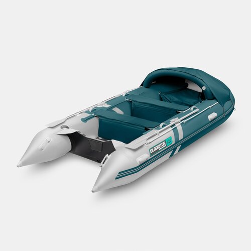 Надувная лодка GLADIATOR C420AL морской зеленый-белый