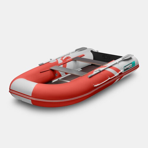 Надувная лодка GLADIATOR B330 красно-белый