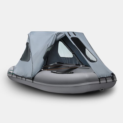 Тент ходовой с каркасом для лодок Gladiator C420AL и D420AL серый