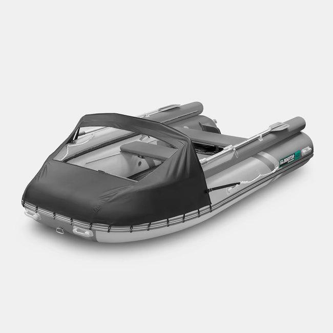 Надувная лодка GLADIATOR E450X красно-белый