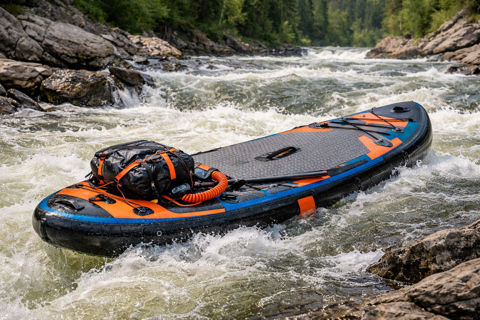 SUP-доска для сплавов по рекам с порогами